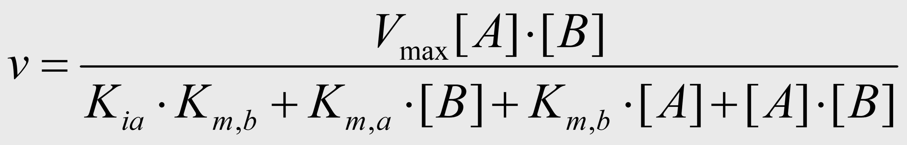 michaelis menten equation